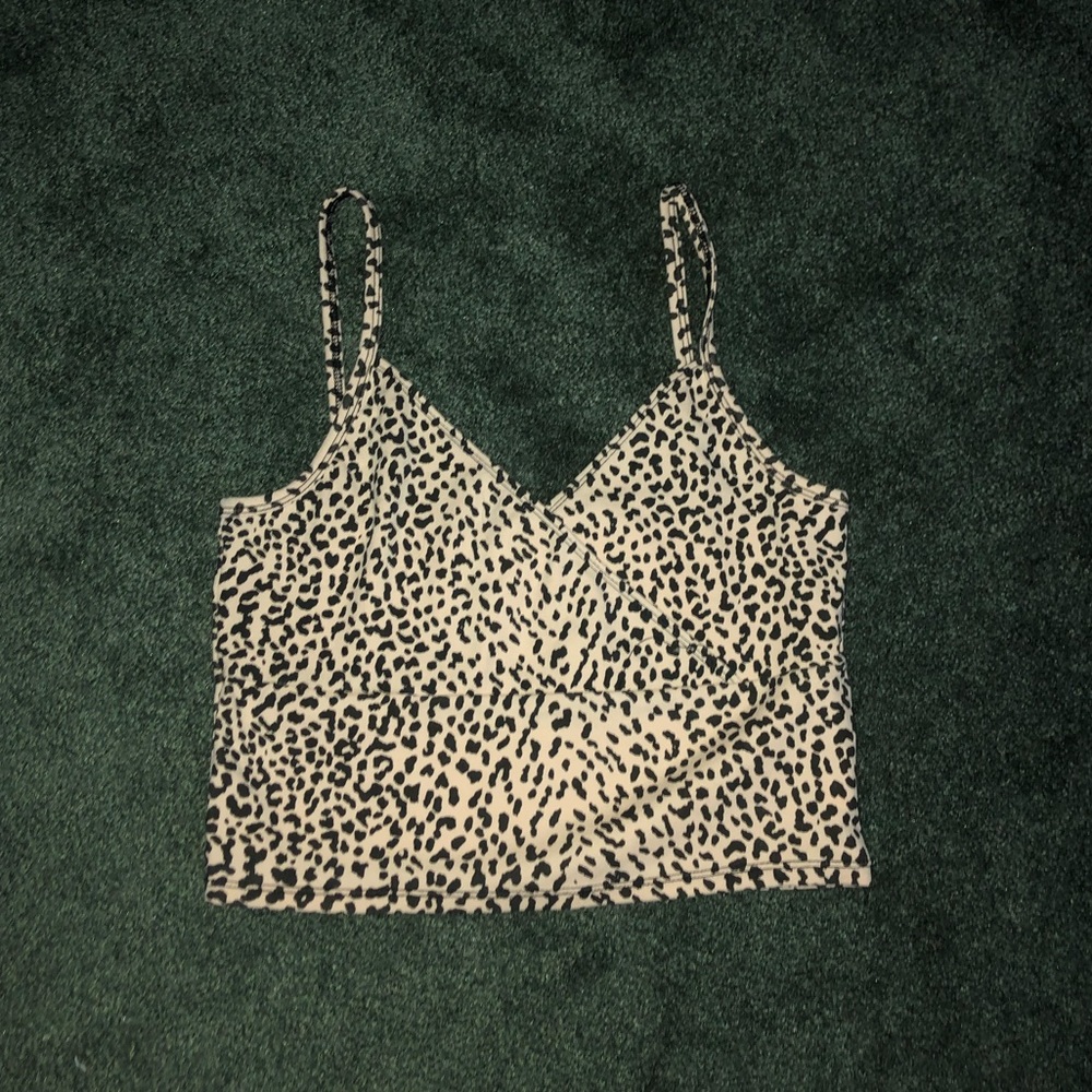 shein cheeta print crop top - NWOT